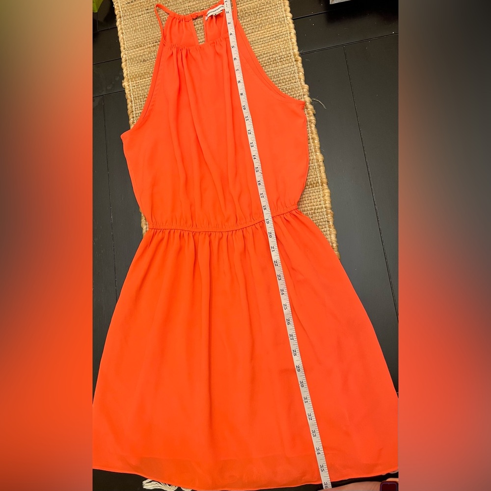 American Eagle womens halter top midi dress, gorgeous color- coral. Sz S/P - Picture 10 of 16